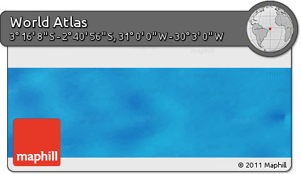 Physical Panoramic Map of the Area around 2° 58' 32" S, 30° 31' 29" W