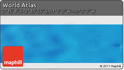 Physical Panoramic Map of the Area around 2° 58' 32" S, 30° 31' 29" W