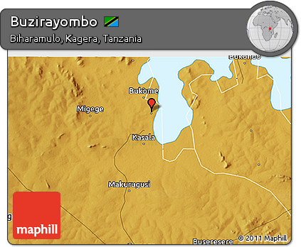 Physical 3D Map of Buzirayombo