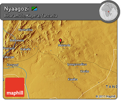 Physical 3D Map of Nyaagozi