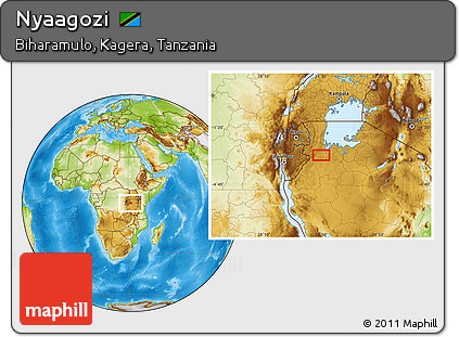 Physical Location Map of Nyaagozi