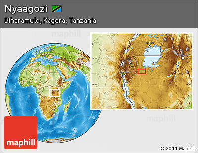 Physical Location Map of Nyaagozi
