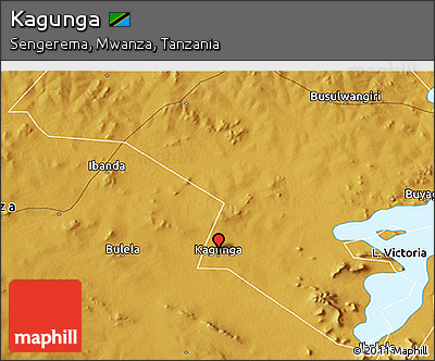 Physical 3D Map of Kagunga