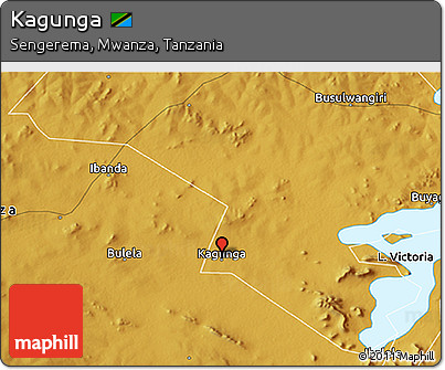 Physical 3D Map of Kagunga
