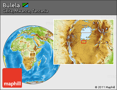 Physical Location Map of Bulela