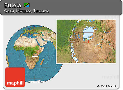 Satellite Location Map of Bulela