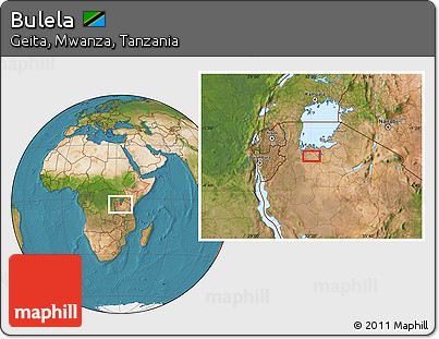 Satellite Location Map of Bulela