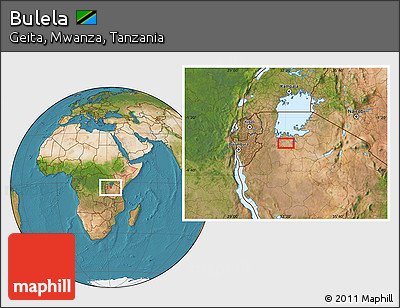 Satellite Location Map of Bulela