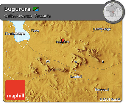Physical Map of Bugurura