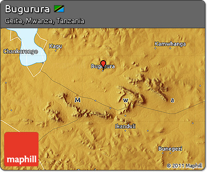 Physical Map of Bugurura
