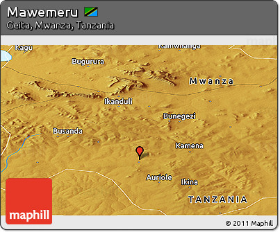 Physical Panoramic Map of Mawemeru