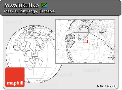 Blank Location Map of Mwalukuliko
