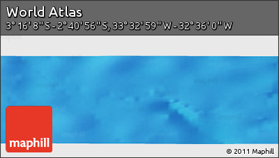 Physical Panoramic Map of the Area around 2° 58' 32" S, 33° 4' 30" W