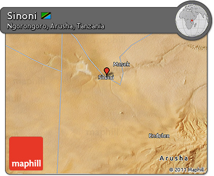 Satellite 3D Map of Sinoni