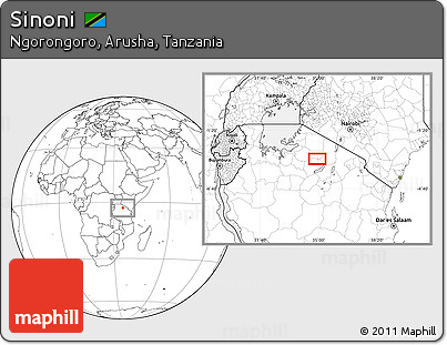 Blank Location Map of Sinoni