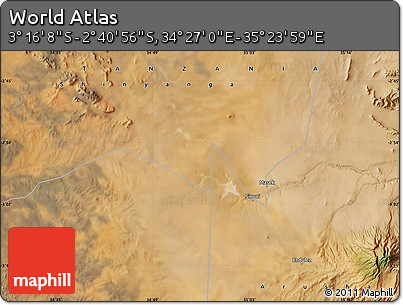 Satellite Map of the Area around 2° 58' 32" S, 34° 55' 29" E