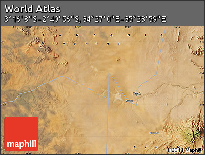 Satellite Map of the Area around 2° 58' 32" S, 34° 55' 29" E