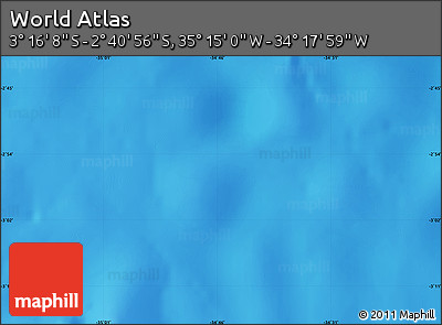 Physical Map of the Area around 2° 58' 32" S, 34° 46' 29" W