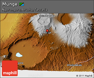 Physical 3D Map of Munge
