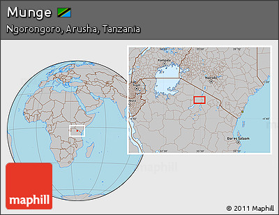 Gray Location Map of Munge
