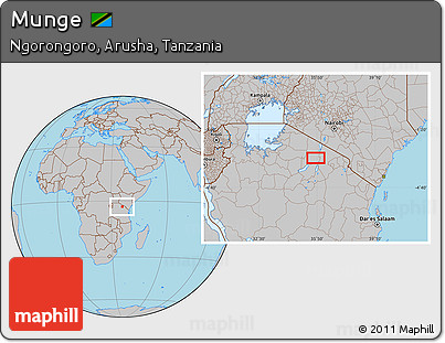 Gray Location Map of Munge