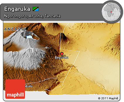 Physical Panoramic Map of Engaruka