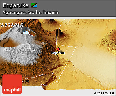 Physical Panoramic Map of Engaruka