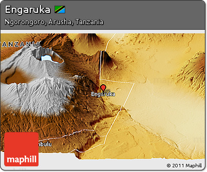 Physical Panoramic Map of Engaruka