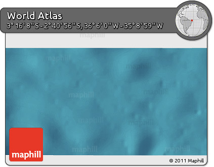 Satellite 3D Map of the Area around 2° 58' 32" S, 35° 37' 30" W