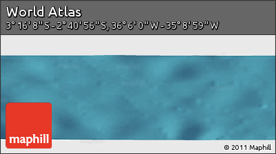 Satellite Panoramic Map of the Area around 2° 58' 32" S, 35° 37' 30" W