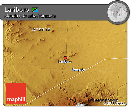 Physical 3D Map of Lariboro