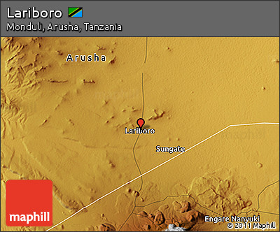 Physical 3D Map of Lariboro