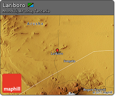 Physical 3D Map of Lariboro