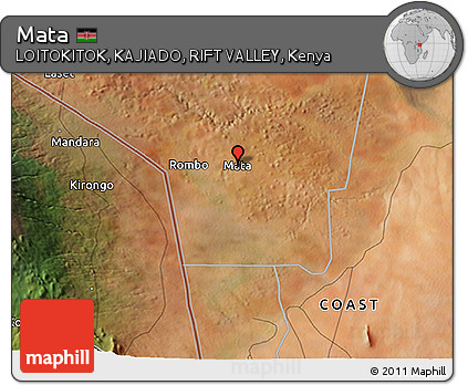 Satellite 3D Map of Mata