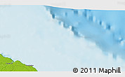 Physical 3D Map of the area around 2° 58' 32" S, 39° 1' 29" W