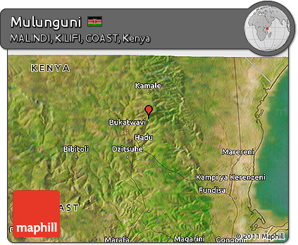 Satellite 3D Map of Mulunguni