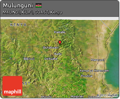 Satellite 3D Map of Mulunguni