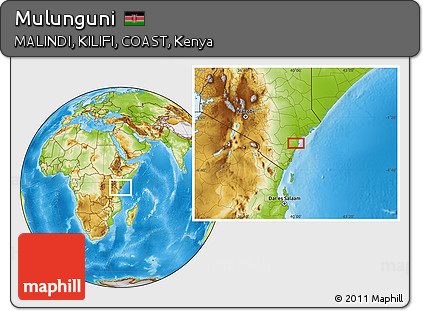 Physical Location Map of Mulunguni