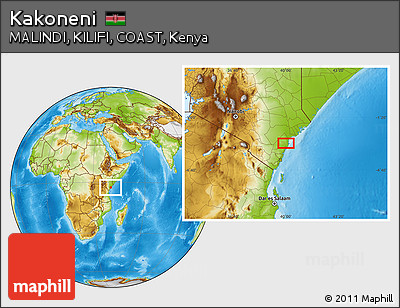 Physical Location Map of Kakoneni