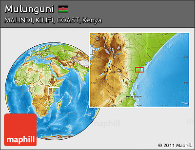 Physical Location Map of Mulunguni