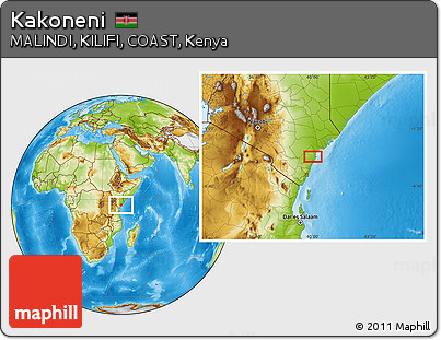 Physical Location Map of Kakoneni