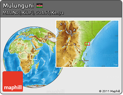 Physical Location Map of Mulunguni