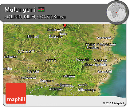 Satellite Panoramic Map of Mulunguni