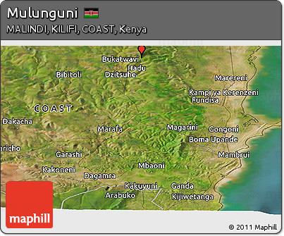 Satellite Panoramic Map of Mulunguni