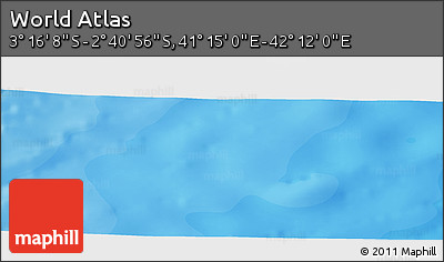 Political Panoramic Map of the Area around 2° 58' 32" S, 41° 43' 30" E
