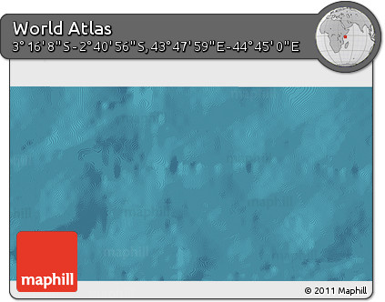 Satellite 3D Map of the Area around 2° 58' 32" S, 44° 16' 29" E