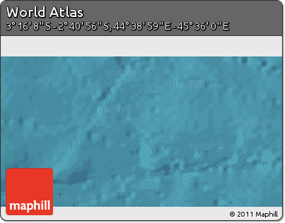 Satellite 3D Map of the Area around 2° 58' 32" S, 45° 7' 30" E