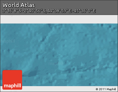 Satellite 3D Map of the Area around 2° 58' 32" S, 45° 7' 30" E