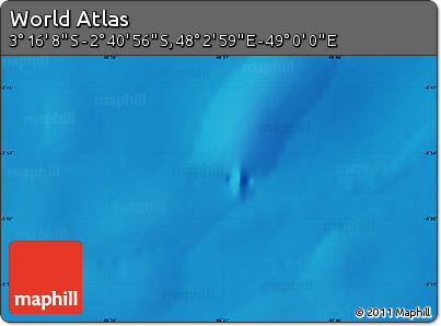 Physical Map of the Area around 2° 58' 32" S, 48° 31' 29" E