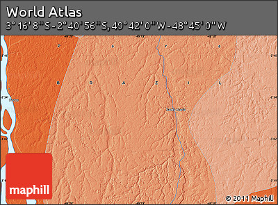 Political Map of the Area around 2° 58' 32" S, 49° 13' 30" W